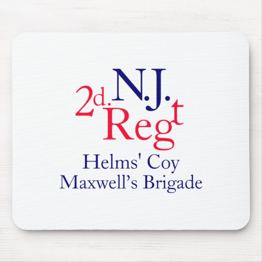 Tapis De Souris 2nd New Jersey Regiment  (Devant)