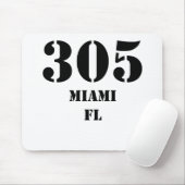 Tapis De Souris 305 Miami FL (Avec souris)