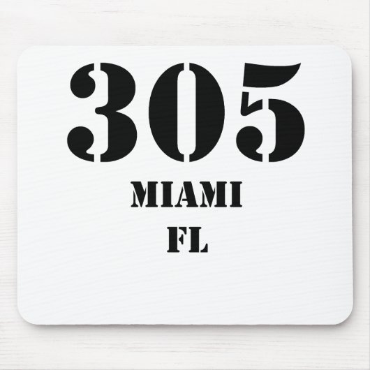 Tapis De Souris 305 Miami FL (Devant)