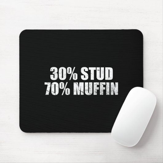 Tapis De Souris 30% Stud 70% Muffin Funny Father's Day Valentines  (Avec souris)