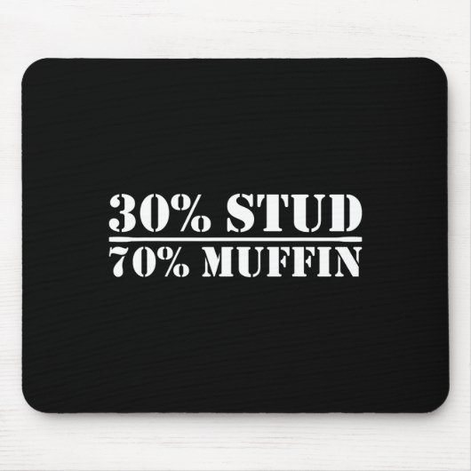 Tapis De Souris 30% Stud 70% Muffin Funny Father's Day Valentines (Devant)