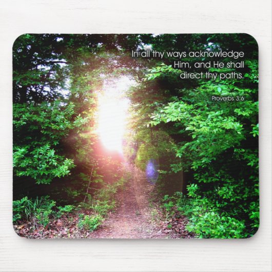 Tapis De Souris 3:6 de proverbes - Mousepad (Devant)