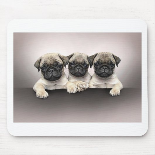 Tapis De Souris 3 carlin mignon Pippies (Devant)