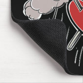 Tapis De Souris 3 d'épées Love Heart Tarot Illustration (Coin)