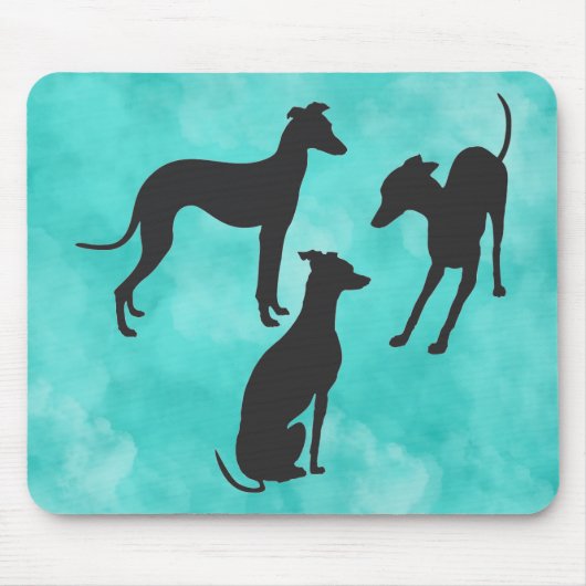 Tapis De Souris 3 Greyhounds italiens (Devant)