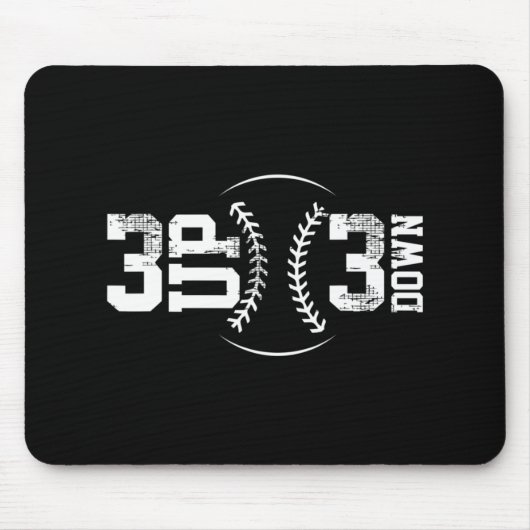 Tapis De Souris 3 HAUT 3 Bas Baseball (Devant)