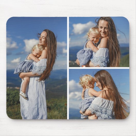 Tapis De Souris 3 Modèle photo personnalisé Mousepad (Devant)