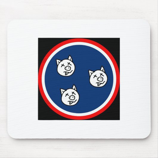 Tapis De Souris 3 Petits Tn Pigs Funny Bbq (Devant)