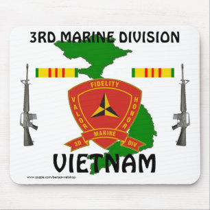 Tapis De Souris 3e division maritime Vietnam Mousepad 1/seconde