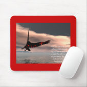 Tapis De Souris 40:28 d'Isaïe de vers de bible - 31 avec Eagle (Avec souris)