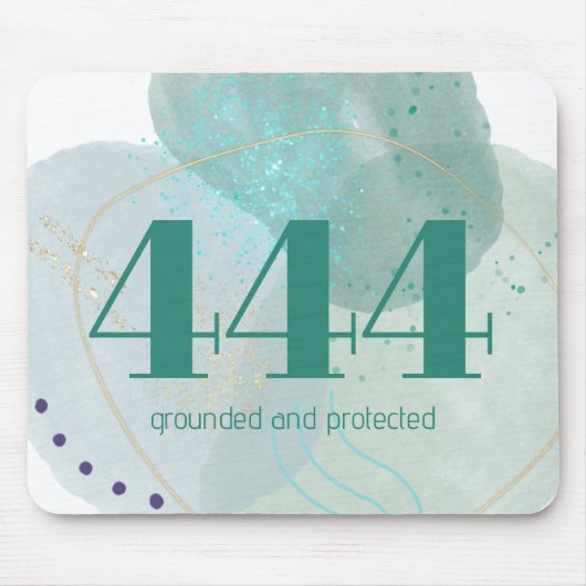 Tapis De Souris 444 Angel Numéro Divine Protection Affirmation (Devant)