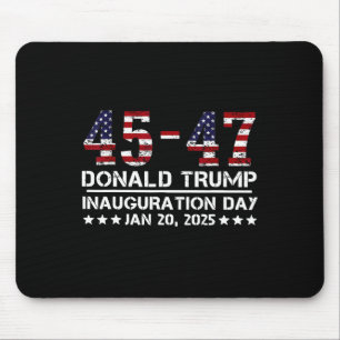 Tapis De Souris 45 - 47 États-Unis Drapeau Trump Jour d'investitur