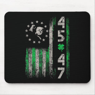 Tapis De Souris 45 47 Trump Drapeau américain Vintage St. Patrick'