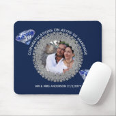 Tapis De Souris 45e anniversaire du Mariage - AJOUTER PHOTO Sapphi (Avec souris)