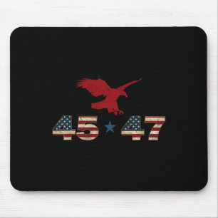 Tapis De Souris 47 Trump 2024 élection du président Eagle patrioti