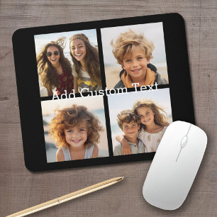 Tapis De Souris 4 Collage de photos - vous pouvez changer la coule