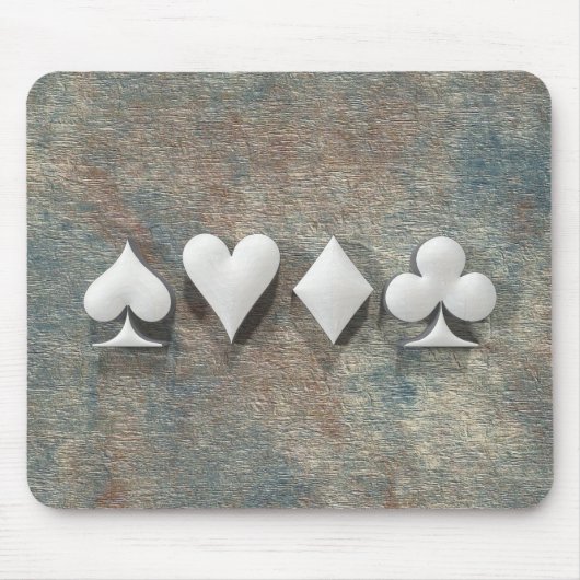 Tapis De Souris 4 costumes de carte (Devant)