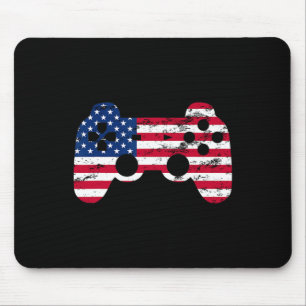 Tapis De Souris 4 juillet Américain Drapeau Vidéo Jeu Garçons Enfa