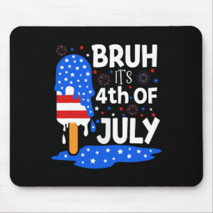 Tapis De Souris 4 juillet Chemises Pour Enfants Bruh Ice Pops Garç
