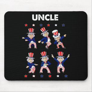Tapis De Souris 4 juillet Dancing Oncle Sam Boys Kids USA Patrio