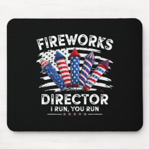 Tapis De Souris 4 juillet Directeur Fireworks Je Vous Dirige Homme