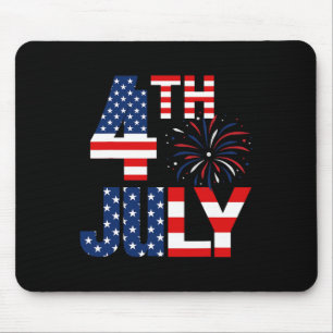 Tapis De Souris 4 juillet drapeau américain fête patriotique améri