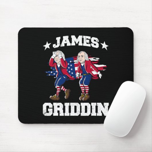 Tapis De Souris 4 juillet James Madison Griddy James Griddin 1 (Avec souris)