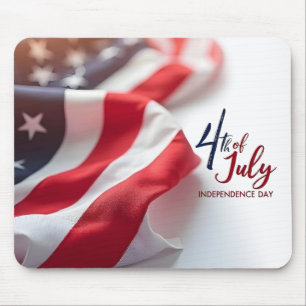 Tapis De Souris 4 juillet Jour de l'Indépendance Création Patrioti