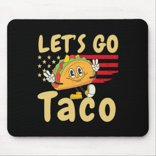 Tapis De Souris 4 juillet Patriotique Go Usa Tacos Freedom F