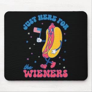 Tapis De Souris 4 juillet Pour Les Hommes Drôle Juste Ici Pour Les