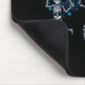Tapis De Souris 4 Juillet Skeletons Danse Feu d'artifice Patriotiq (Coin)