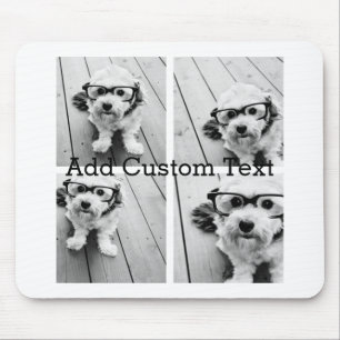Tapis De Souris 4 photos en collage - vous pouvez changer la coule