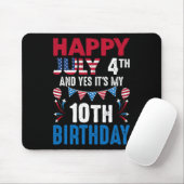 Tapis De Souris 4e Et oui c'est mon 10e anniversaire Patriot Améri (Avec souris)