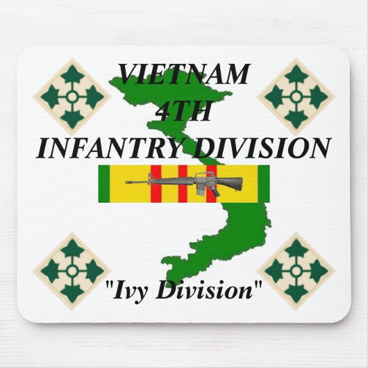 Tapis De Souris 4e infanterie Vietnam Mousepad (Devant)