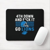 Tapis De Souris 4ème En Bas Et Fck It Go Lions (Avec souris)