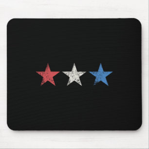 Tapis De Souris 4ème Rouge Blanc Bleu Étoiles Cute Usa Patriotique