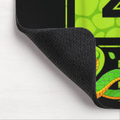 Tapis De Souris 4th Birthday Snake Lizard Reptile 4 Year Old Party (Coin)