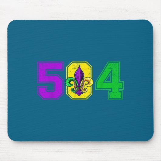 Tapis De Souris 504 Fleur De Lis Conception Mardi (Devant)