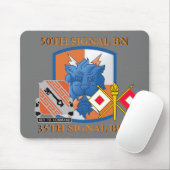 TAPIS DE SOURIS 50E BRIGADE SIGNAL BATTALION 35E SIGNAL (Avec souris)
