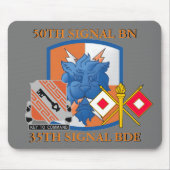 TAPIS DE SOURIS 50E BRIGADE SIGNAL BATTALION 35E SIGNAL (Devant)