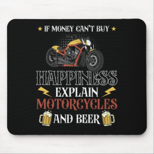 Tapis De Souris 59. Biker If Money Cant Buy Happiness Explain Moto