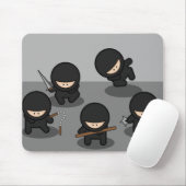Tapis De Souris 5 petits ninjas (Avec souris)