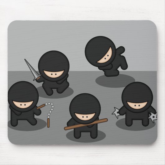 Tapis De Souris 5 petits ninjas (Devant)