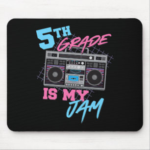 Tapis De Souris 5e année est mon truc - Prof de boombox vintage 80