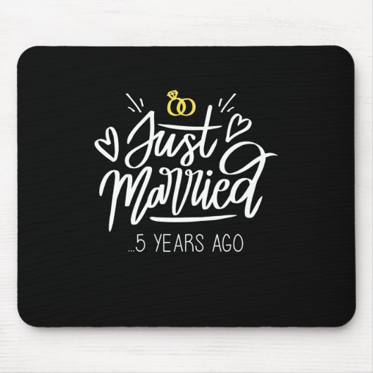 Tapis De Souris | 5e anniversaire du Mariage (Devant)