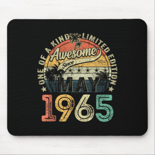Tapis De Souris 60 ans Awesome depuis mai 1965 60e anniversaire