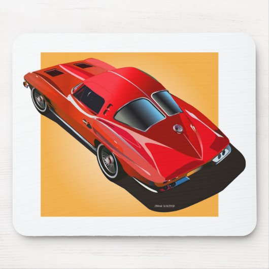 Tapis De Souris 63 Fractionner la fenêtre Redon Jaune (Devant)