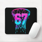 Tapis De Souris 67 Basketball Drip Six Seven Funny (Avec souris)