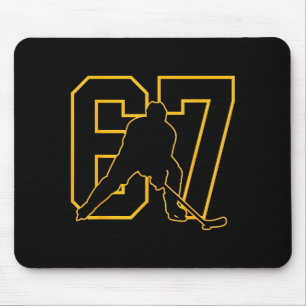 Tapis De Souris 67 Brainrot Jeunesse Hockey sur glace Drip - Drôle