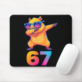 Tapis De Souris 67 Capybara Six Seven Meme Animal Cool Capybara Da (Avec souris)